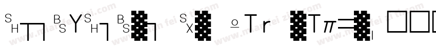 AliHYAiHei BetaTrueType字体转换
